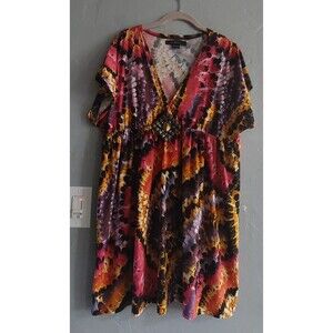 Calesas Dress Women's Size XL ,Polyester, Spandex,Artistic  Print,19.5 Inch Of A